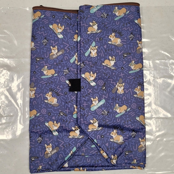 Waterproof Corgi Extra Large Travel Tote Luggage Weekender Duffel Trolley Sleeve - Picture 9 of 13